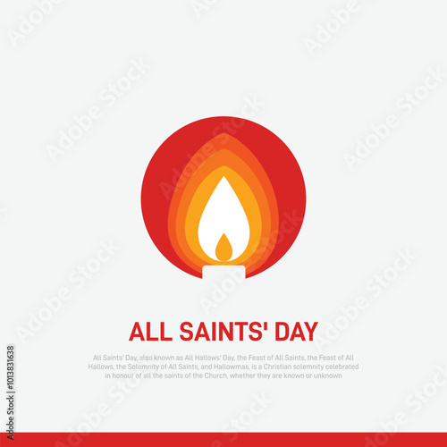 all saints' day. all saints' day creative banner, poster, social media post, postcard, background, template design etc. 