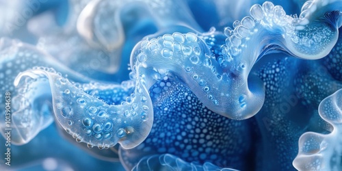 Exploring the Ethereal Beauty of Fluid Textures and Organic Forms in Scientific Art