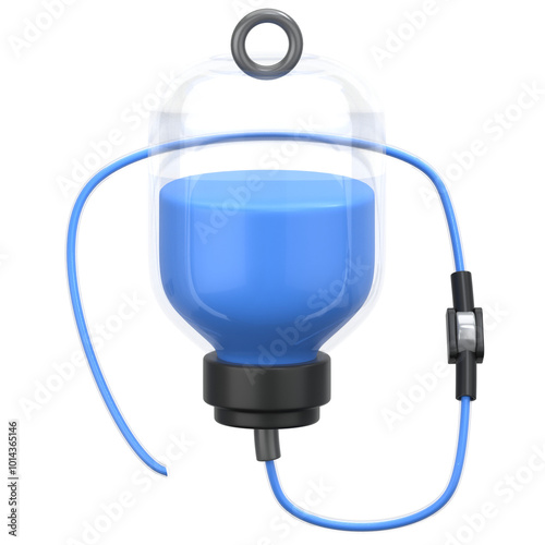 Infuse Drip 3D Icon Illustration. Low Poly Style