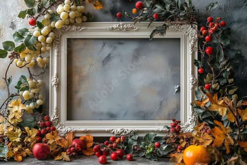 Empty blank antique style frame - 50