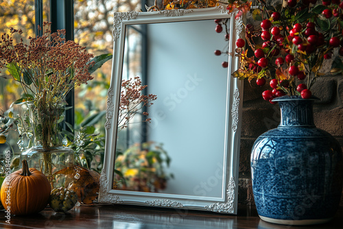 Empty blank antique style frame - 112