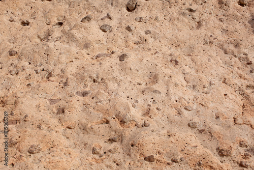 Close up detail of the surface of conglomerate rock