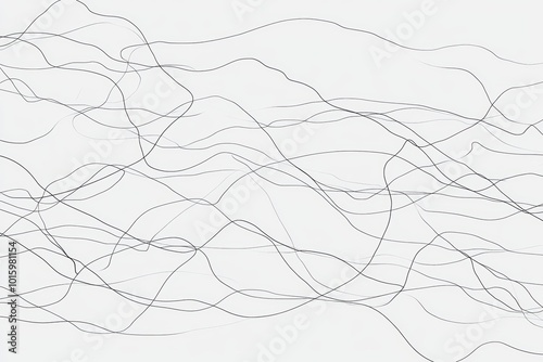 Abstract scribble lines pattern in monochrome