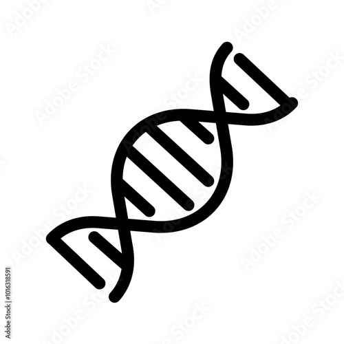 Dna icon. Genetics icon vector.