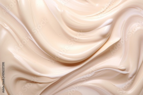 Smears of clear creamy texture backgrounds dessert abstract.