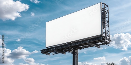 Sleek advertisement sign with a polished border on a white backdrop, positioned to allow ample central space for text display