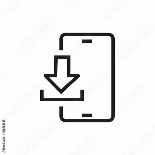 download button icon sign vector