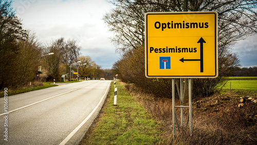 Signposts the direct way to optimism versus pessimism