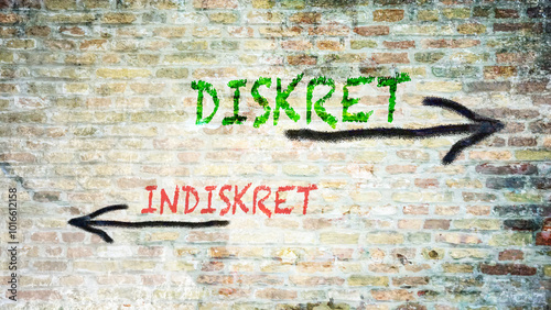 Signposts the direct way to Discreet versus Indiscreet