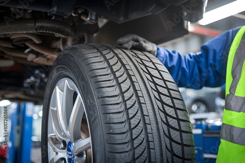 Close up Photo of Tire Tread Pattern for Automotive Maintenance and Repair