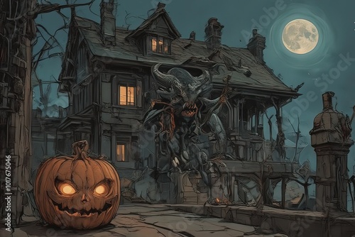 Ai illustrazione per la notte di Halloween 017