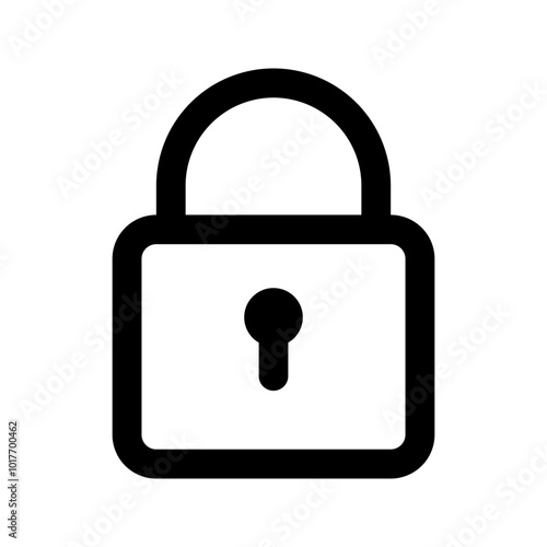 lock line icon