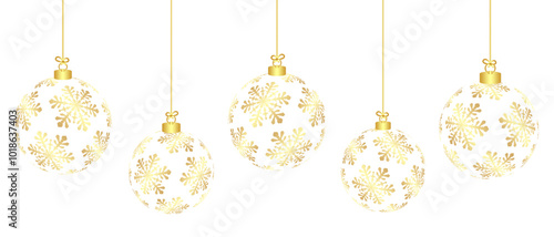 golden christmas balls for christmas and new year decorations