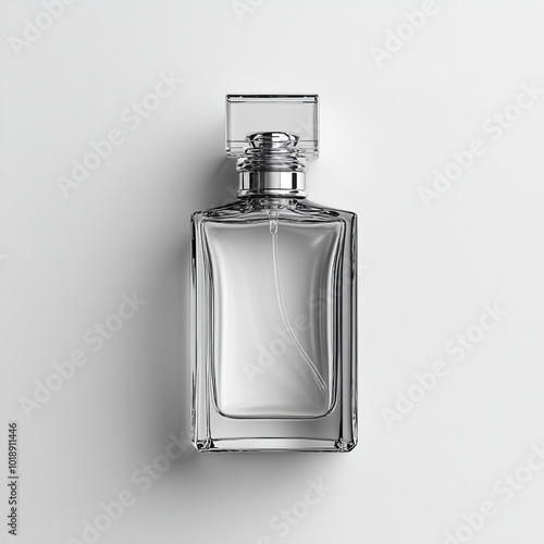 perfume bottle isolated on black