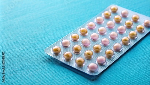 Blister pack of contraception pills for pregnancy prevention