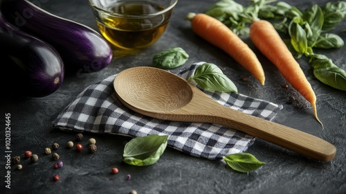 The Wooden Spoon and Vegetables