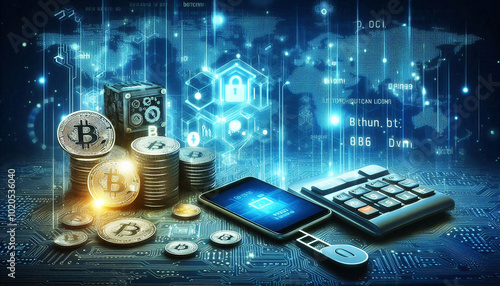 Cryptocurrency and blockchain technology reshaping financial systems for secure and transparent transactions.