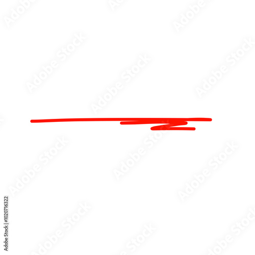 Vector of red underline