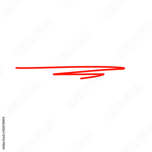 Vector of red underline