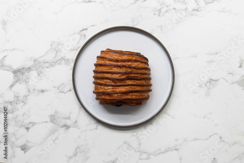 Dessert Concept, Traditional French Bread, Croissant aux Chocolate