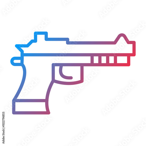 Pistol icon style