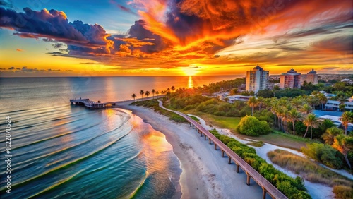 Vibrant Images of Florida's Natural Landscapes, Beaches, and Iconic Attractions Under Blue Skies