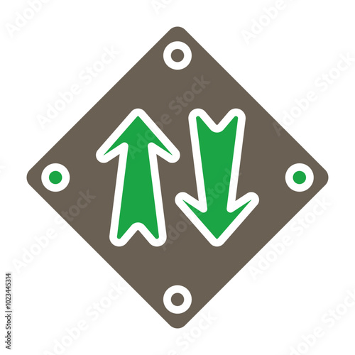 Up And Down Arrow Icon Design