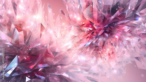 Abstract crystal background. 3D illustration. 3D CG. High resolution.