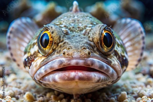 Lizardfish larva during a blackwater dive off the coast of Kailua Kona Hawaii