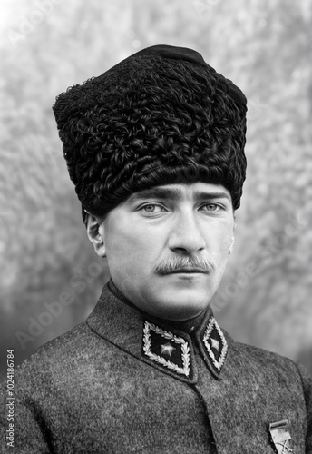 Mustafa Kemal Atatürk - Revised Portrait Photo (Generated AI)