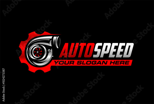 turbo car automotive logo vector template