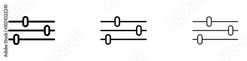 Filter Control icon in tree different line stroke sizes.