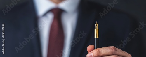 Boss holding a pen that erases everything it writes, symbolizing the erasure of accountability