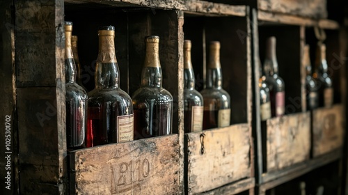 bottles of illegal alcohol being smuggled in crates, highlighting the underground economy