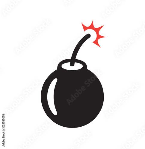 Fire bomb logo vector design. explode bomb symbol design icon 