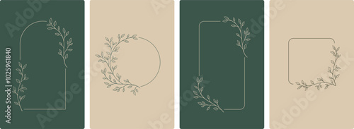 Set of hand drawn vector flowers, tropical leaves, plant, wildflower, rose. eucalyptus. branches. Collection of botanical silhouette element vector. Abstract bouquet in minimalistic flat style