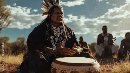 Aboriginal spiritual ceremonies honoring ancestors and the land through sacred rituals and songs.