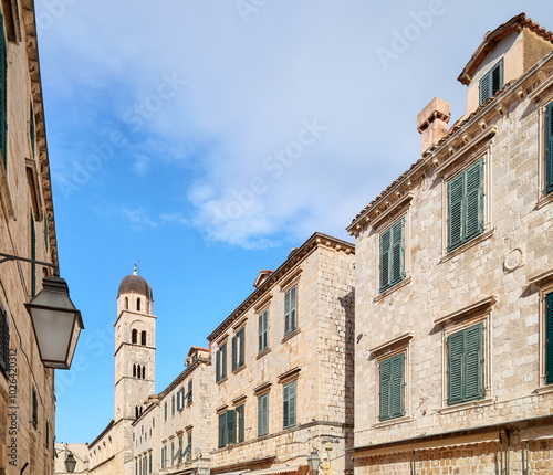 Buildings in the old town of Dubrovnik, Croatia.