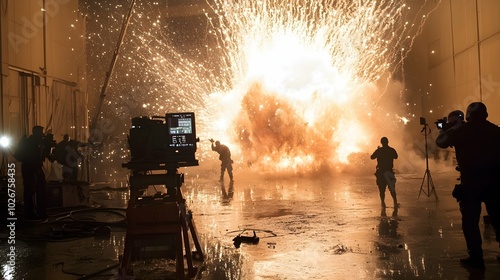 Veteran Actor Film Set Explosion Scene.