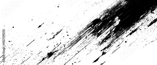 Vector brush grunge texture Rough Black Scratches splatter grunge distressed background.