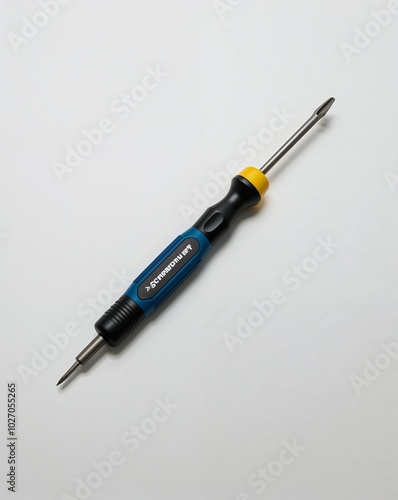 a screwdriver with crosshead on plain white background