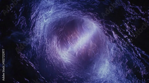 highly realistic dvd screengrab, from 1982 dark fantasy film like Excalibur, depicting a mystical vortex with swirling dark blue and purple energiesnature of the transformation.