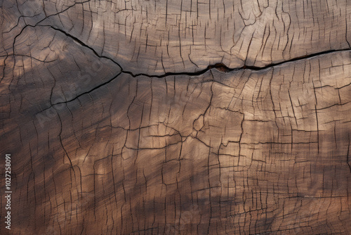 Processed collage of cracked wooden log surface texture. Background for banner, backdrop