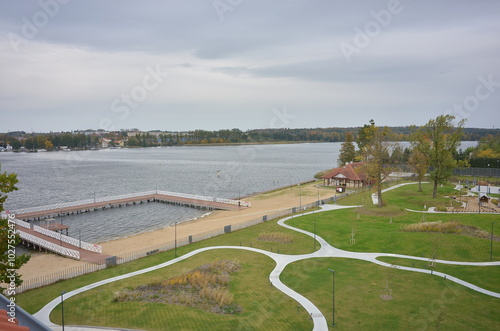 Ostróda. Molo. Polska - Mazury - Warmia.