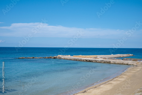 Purity Beach of the Ionian Sea in Gallipoli, Italy