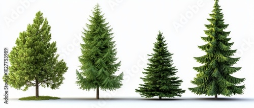 The white, concolor, or Colorado fir is also known as the Colorado fir. Pine-tree big tall tree isolated flat png on a transparent background perfectly cutout