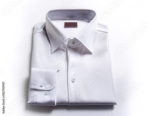 White shirt isolated on a white background