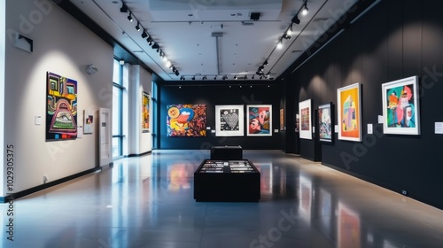 Art Gallery Website Interface Featuring Exhibitions and Artist Profiles for Seamless Ticket Booking