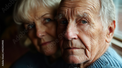 Szczęśliwa, dojrzała para seniorów, którzy spędzają czas razem w przytulnym otoczeniu. 