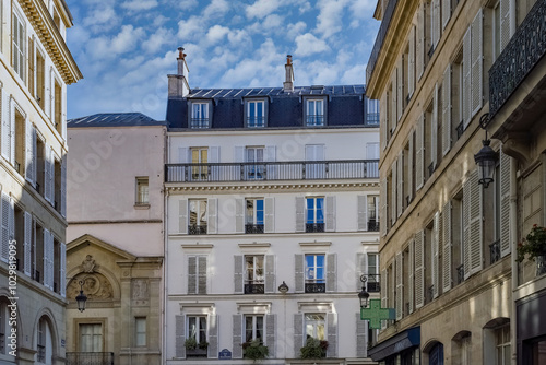 Paris, beautiful facades in the 7e arrondissement